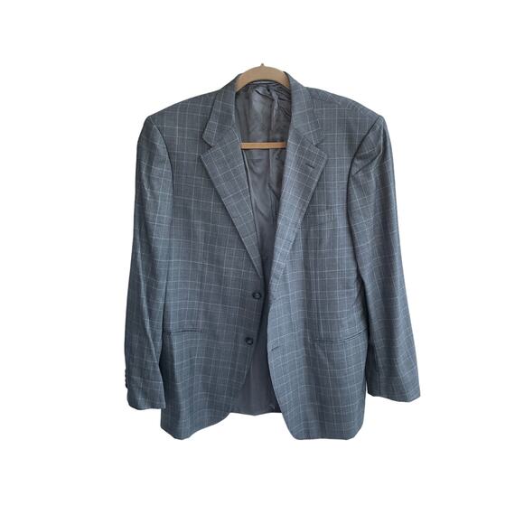 Corneliani Super 120's extra fine merinos wool blazer jacket 52 R - Picture 1 of 4